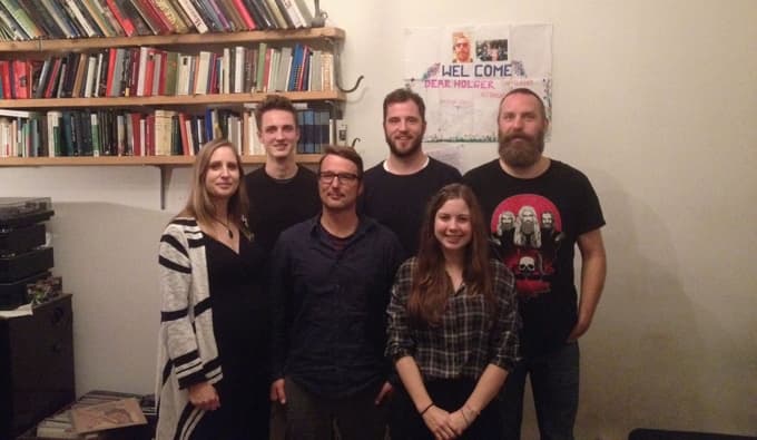 Some members of the team meeting in Berlin: Sebastian Schmid, Benjamin Klages, Holger Thiel, Miriam Moskopp, Sebastian Huebner, Sandra Zwick